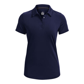 Dames Golfpolo Under Armour Zinger Short Sleeve Midnight Navy