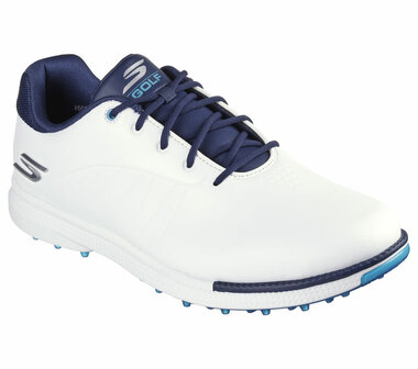 Skechers Go Golf Tempo GF Heren Golfschoenen Wit Blauw