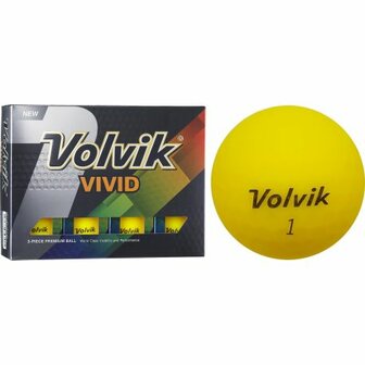 Volvik Vivid Golfballen Geel