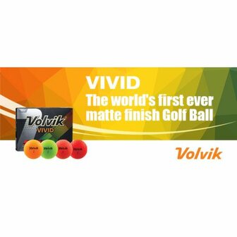 Volvik Vivid Golfballen Geel