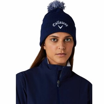 Callaway Dames Pom Beanie Navy