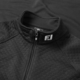 Footjoy Jacquard Thermal Cout Heren Midlayer Zwart