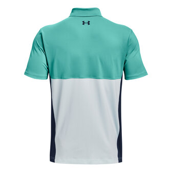 Under Armour Performance Blocked Polo-Academy Neptune Sea Mist