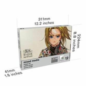 Winsor&amp;Newton Mixed Media Set Art Manga 12-Delig