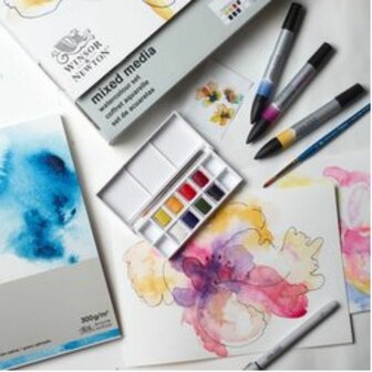 Winsor&amp;Newton Mixed Media Set-Aquarel 7-Delig