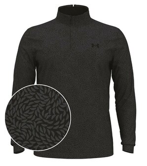 Under Armour Heren Playoff Printed 1/4 Zip Black Castlerock