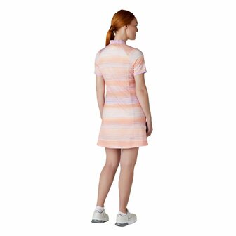 Callaway Dames Golf Jurk Stripe Print Papaya