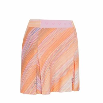 Callaway Striped Print Pleated 17&Prime; Golf Skort