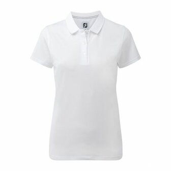 Footjoy Womens Stretch Pique Polo Shirt White