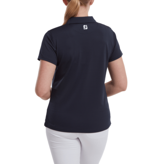 Footjoy Stretch Pique Solid Golfpolo Dames Navy