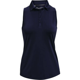 Under Armour Zinger Sleeveless Polo Navy