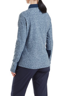 Footjoy Full Zip Dames Space Dye Thermal Midlayer Navy