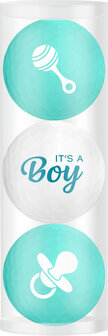 Golfballen Gift Set It&#039;s a Boy 3 Ballen