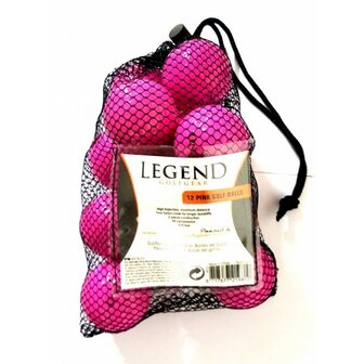 legend coloured golfballs