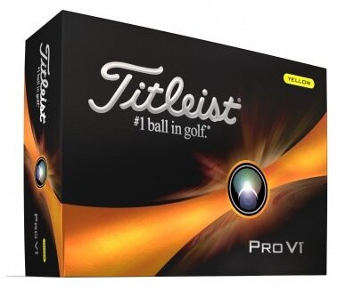 Golfballen Titleist ProV1 2023 Geel