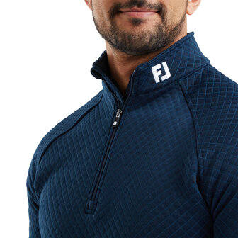 Footjoy Jacquard Thermal Cout Heren Midlayer Navy