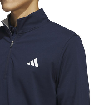 Golfsweater Adidas ELVTD 1/4 Rits Navy