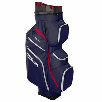 Wilson Staff I-Lock Cartbag Navy Rood