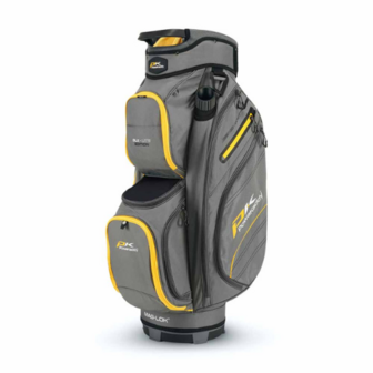 Powakaddy Cartbag DLX Lite Gun metal/Geel