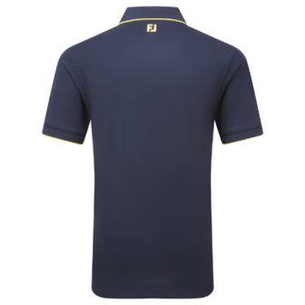 Footjoy Stretch Pique Heren Polo Shirt Navy/Taxi