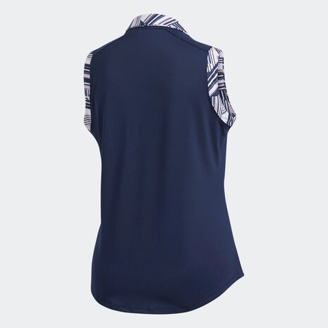 ULTIMATE365 PRINTED SLEEVELESS POLOSHIRT