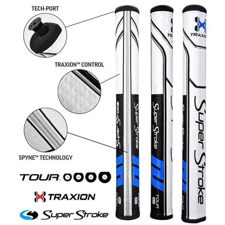 Super Stroke Traxion Tour 3.0 Wit Blauw