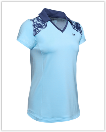 Under Armour Zinger Blocked Polo Blue