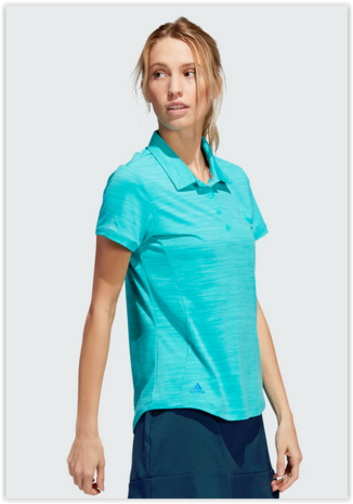 Adidas Spaced Dyed Dames Golfpolo Blurus