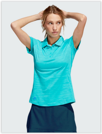 Adidas Spaced Dyed Dames Golfpolo Blurus