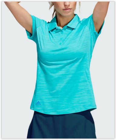 Adidas Spaced Dyed Dames Golfpolo Blurus