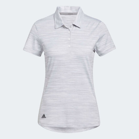 Adidas Spaced Dyed Dames Golfpolo Wit Zwart