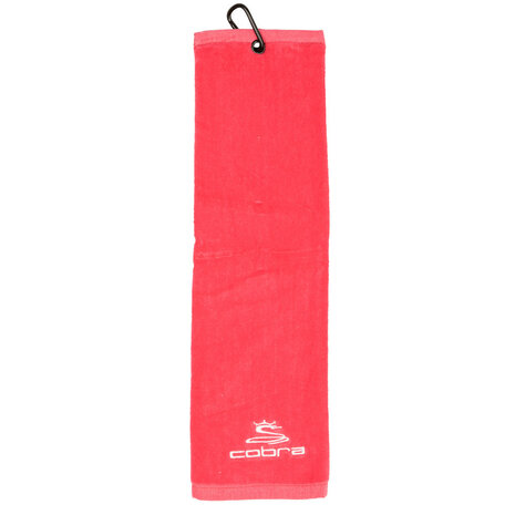 Cobra Tri Fold Golf Handtuch Pink