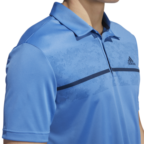 Adidas Primegreen Print Polo Shirt Kobalt