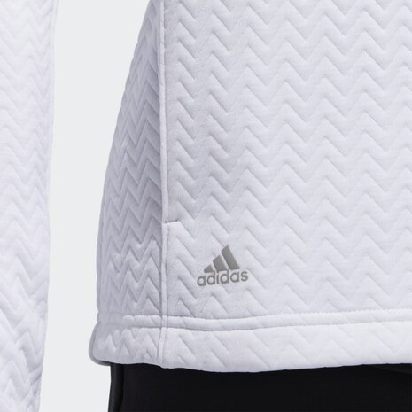 Adidas Textured Layer Golf Sweater Wit