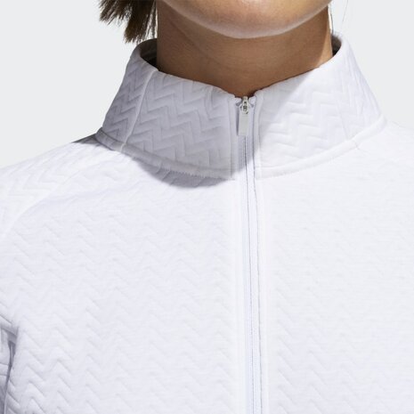 Adidas Textured Layer Golf Sweater Wit