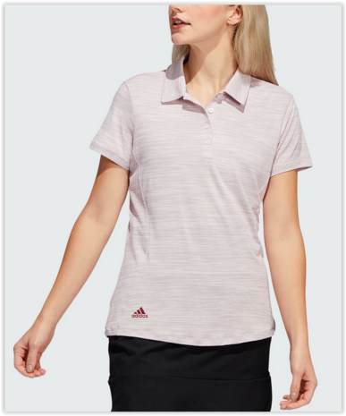 Adidas Spaced Dyed Dames Golfpolo Pink