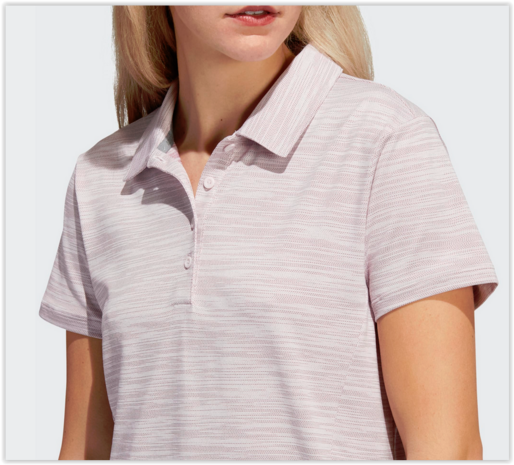 Adidas Spaced Dyed Dames Golfpolo Pink