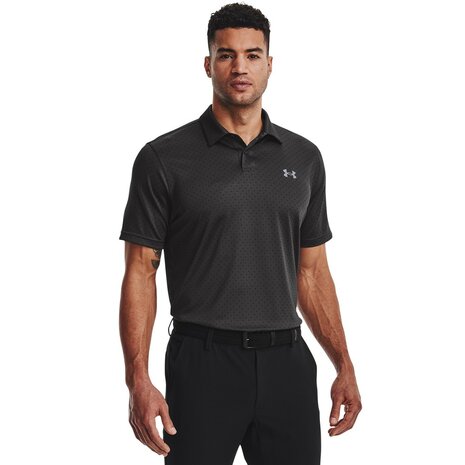 Under Armour Performance Printed Polo Jet Grey Black