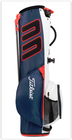 Titleist Players 4 Carbon Standbag Navy White Red