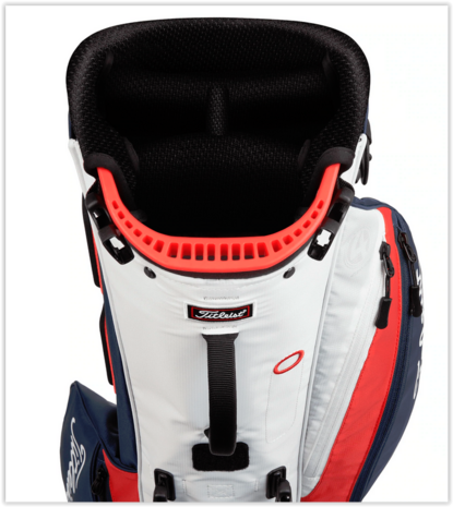 Titleist Players 4 Carbon Standbag Navy White Red