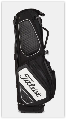 Titleist Jet Black Premium Stand Bag Black White