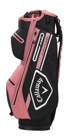 Callaway Chev Dry 14 Waterproof Cartbag - Zwart Pink