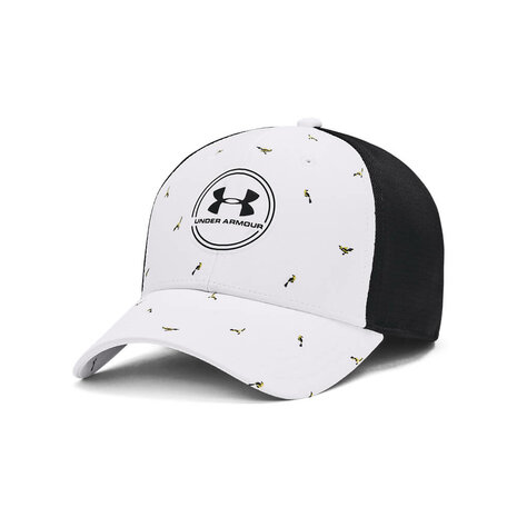 Under Armour Iso Chill Driver Mesh Cap Adj-White Black