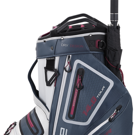 Big Max Dri Lite Tour Cartbag Navy Grey Burgundy