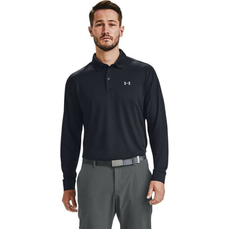 Under Armour Performance LS Polo Zwart