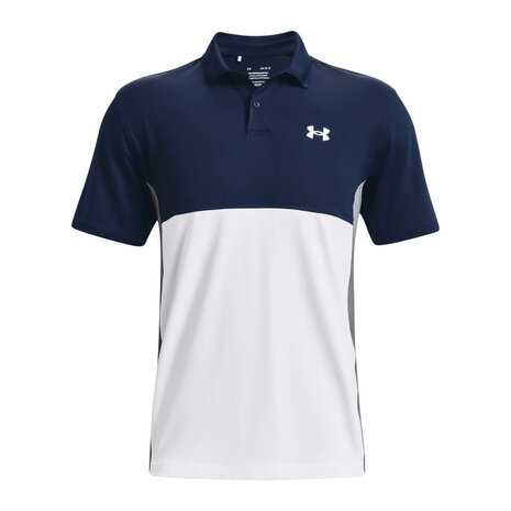 Under Armour Performance Blocked Polo-Academy White