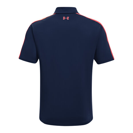 Under Armour T2G Blocked Polo-Academy Rush Red