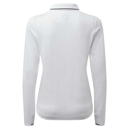 Footjoy Dames Thermal Jersey Lange Mouw Polo Wit