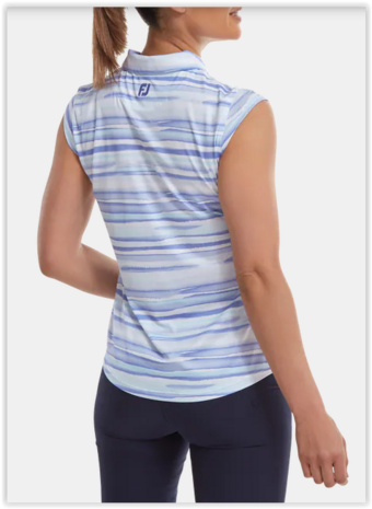 Footjoy Cap Sleeve Watercolour Print Lila