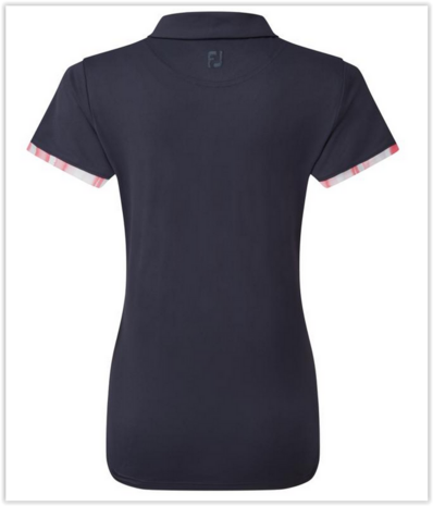 Footjoy Trim Pique Dames Polo Navy